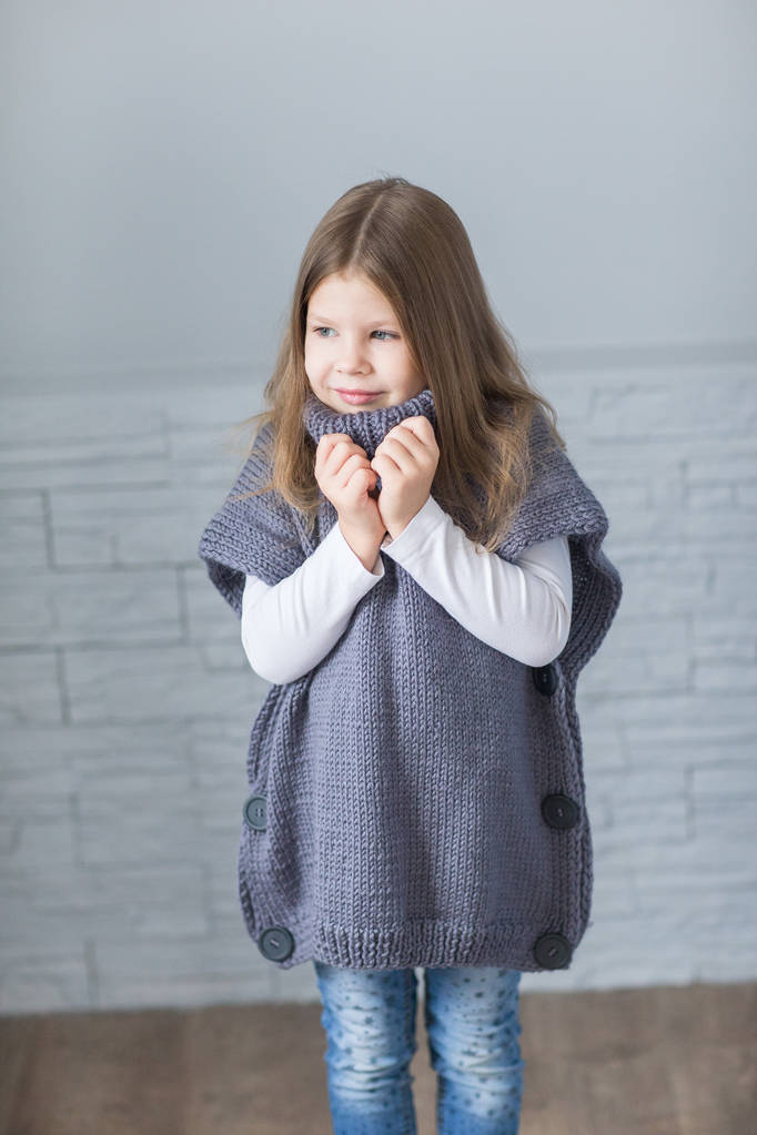 Dětské módní pletený svetr - Fotografie, Obrázek