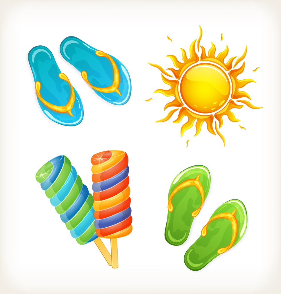 Collection de symboles d'été
 - Vecteur, image