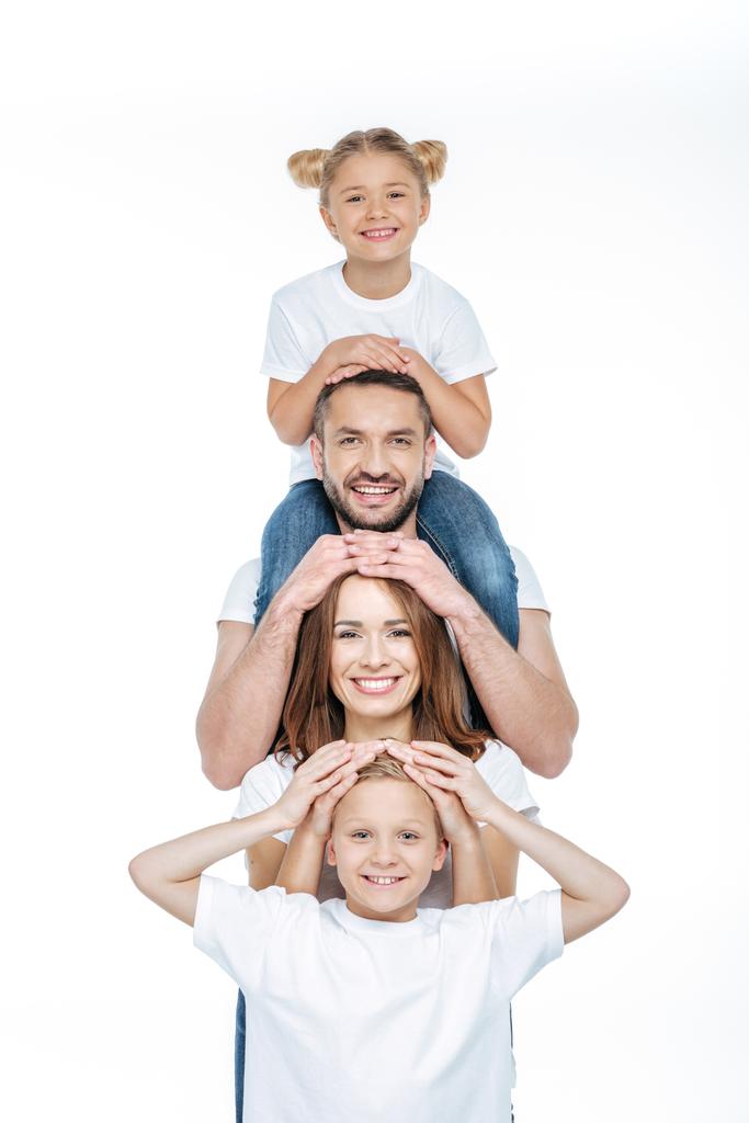 Szczęśliwa rodzina zabawy - Zdjęcie, obraz