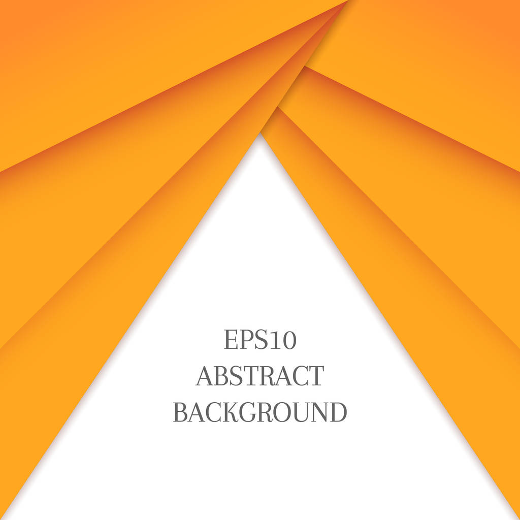 Abstract background with orange triangle on a white background. - Vector, Image