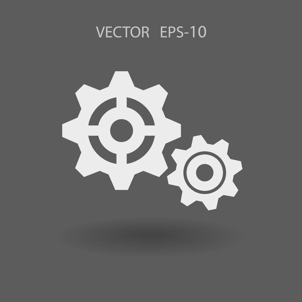 Gears icon. vector illustration - Vector, Image