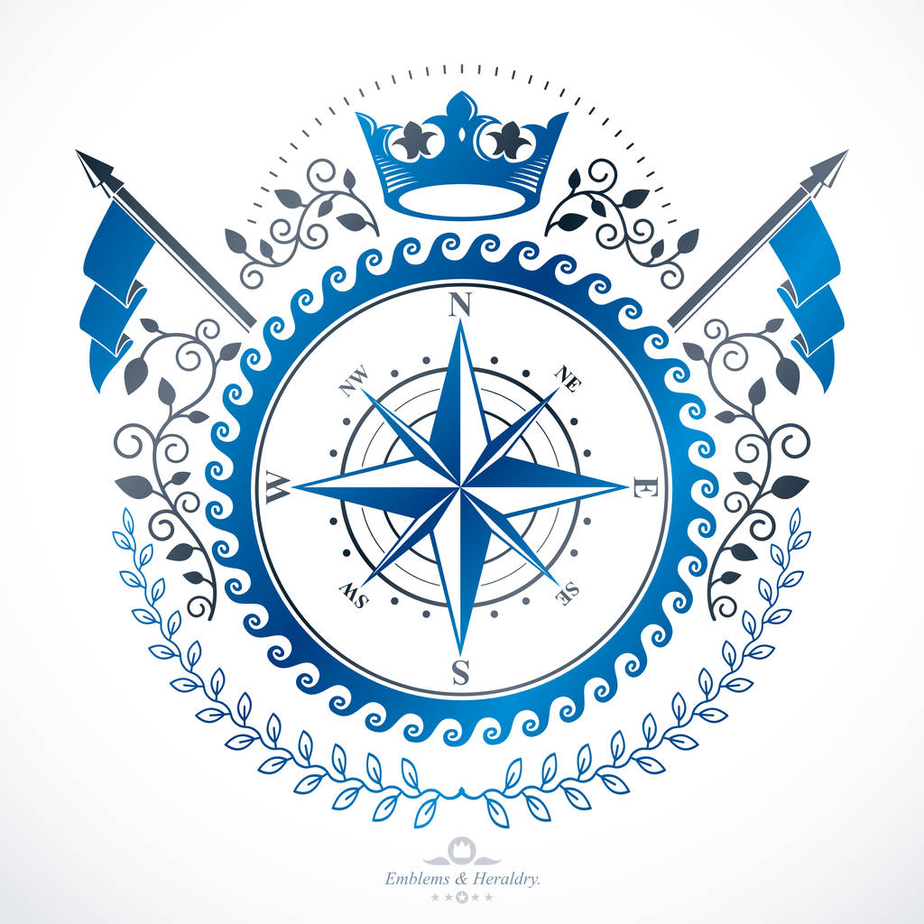 vintage heraldic emblem - Vector, Image