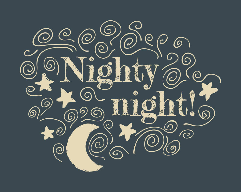 illustrazione della notte di notte! poster
 - Vettoriali, immagini