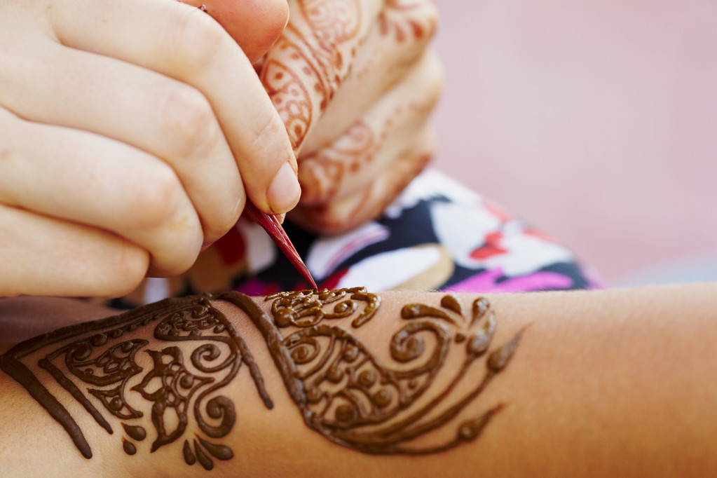 Henna művészet nő - Fotó, kép