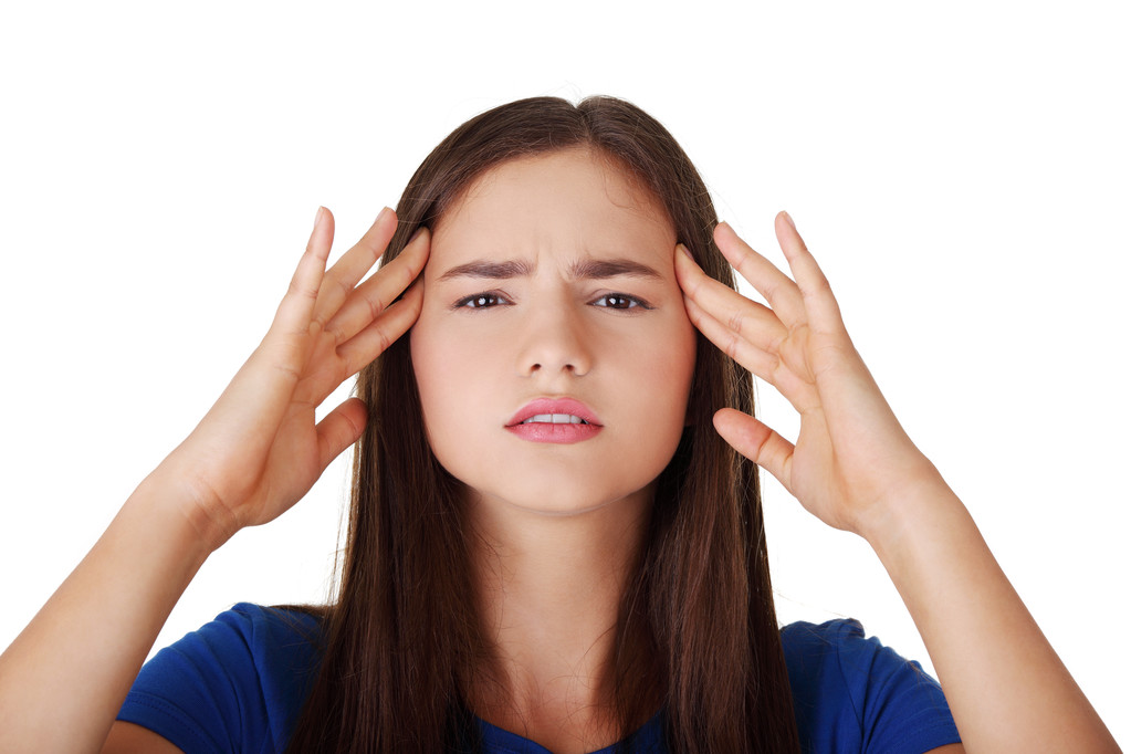 Teen woman with headache - Photo, Image