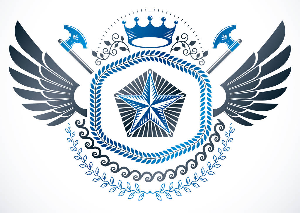 Emblema heráldico vintage
 - Vector, imagen