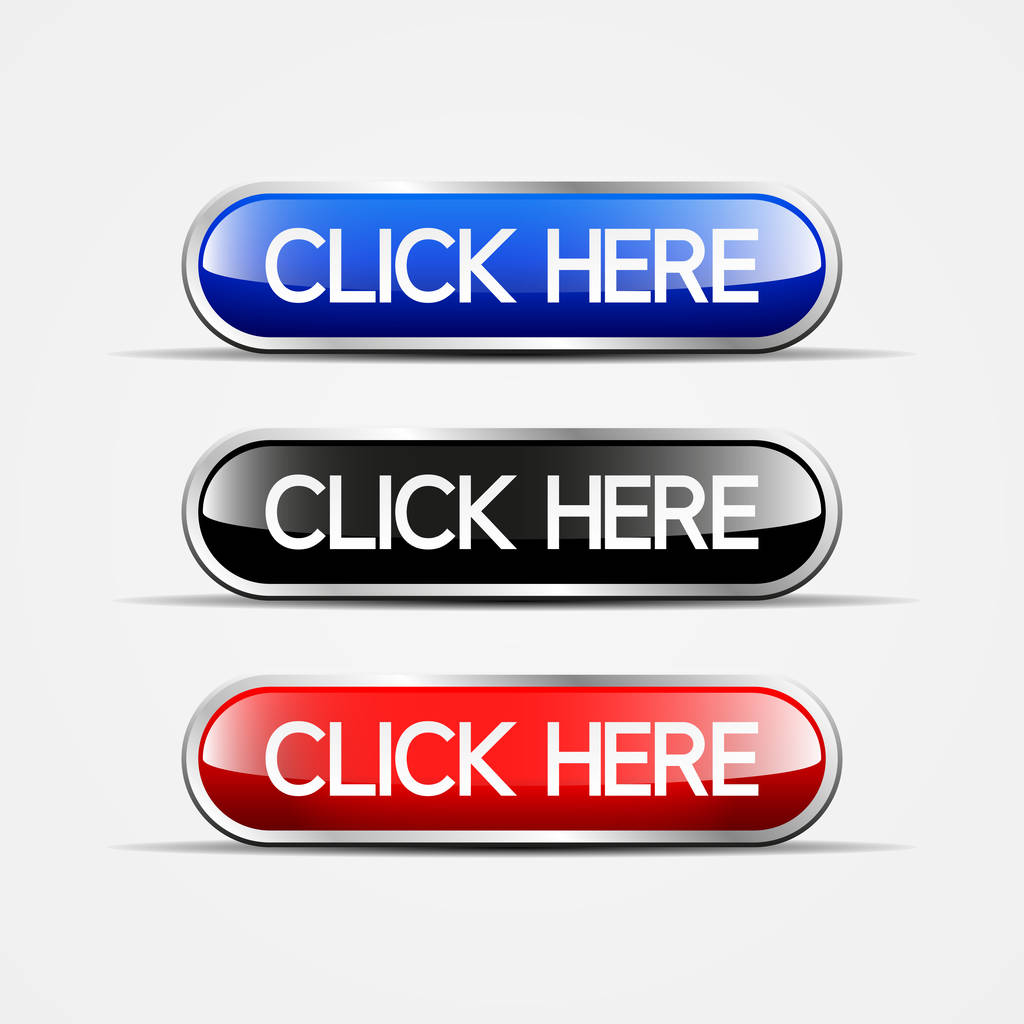 金属色 web ボタン、ベクトル図のセット - ベクター画像