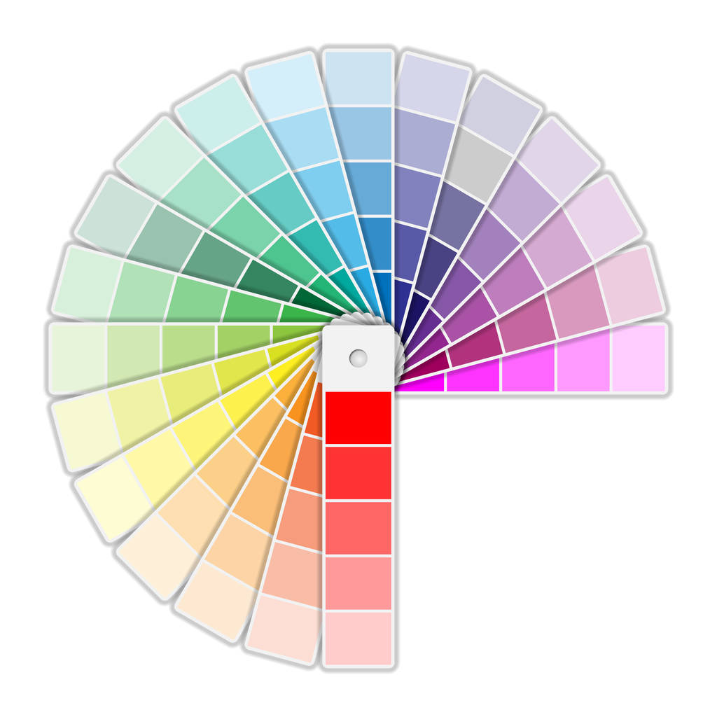 Icono de paleta de colores aislado sobre fondo blanco
. - Vector, imagen