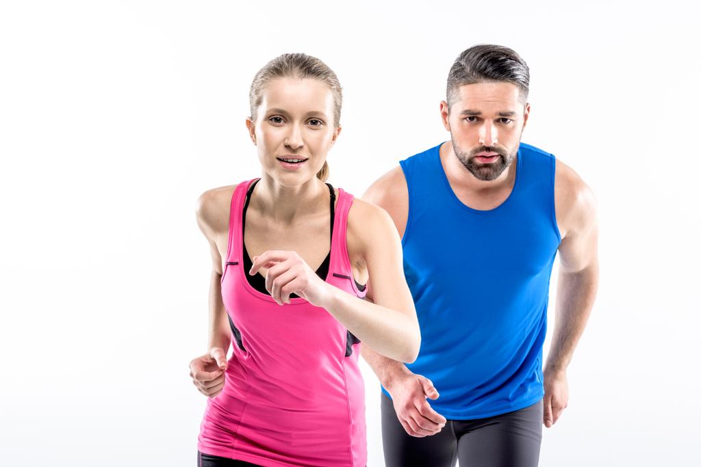 Férfi és nő, jogging - Fotó, kép