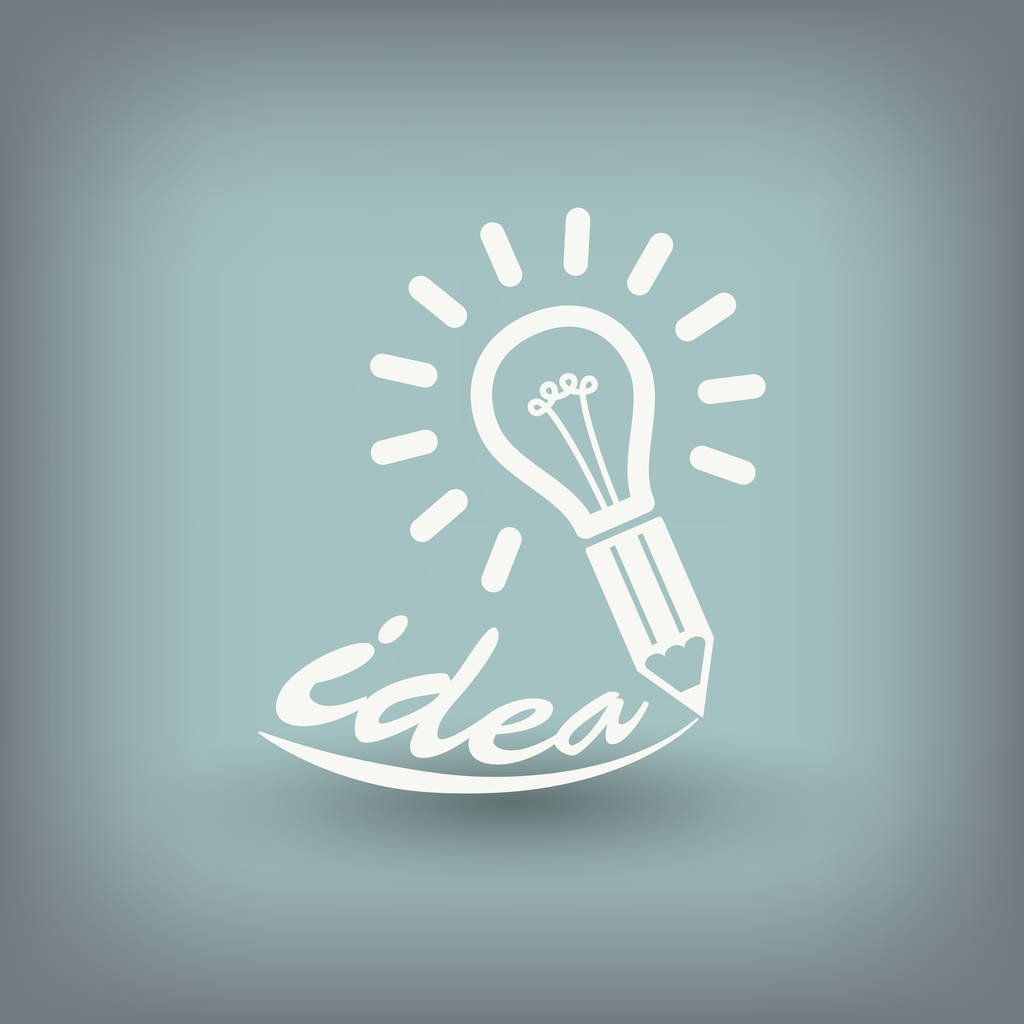 idea light bulb icon - Vector, Image