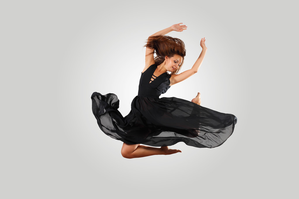 Jeune danseuse sautant
 - Photo, image