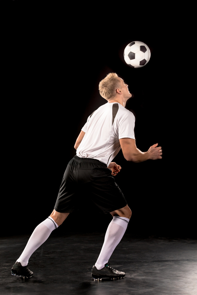 Fußballer mit Ball  - Foto, Bild