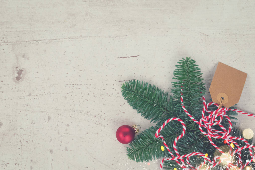 フラットのクリスマス レイアウト スタイル シーン - 写真・画像