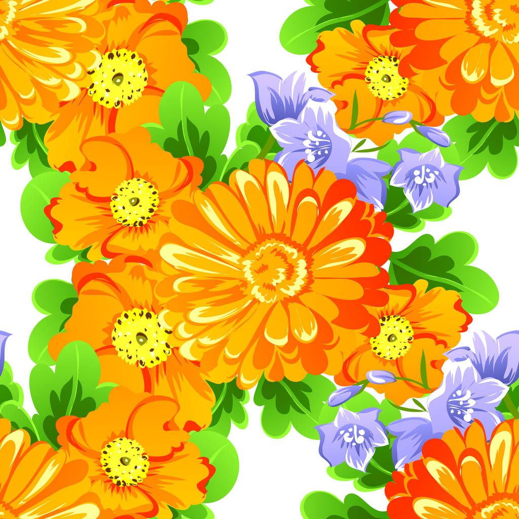 прикраса красиві квіти
 - Вектор, зображення