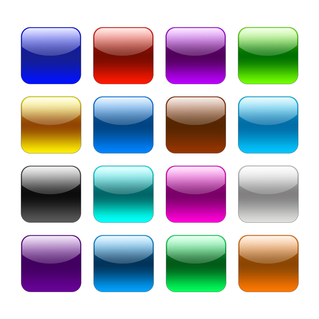 prázdné barva Webová tlačítka - Fotografie, Obrázek