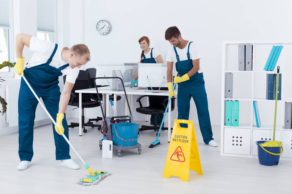 Cleaners cleaning an office - Photo, Image