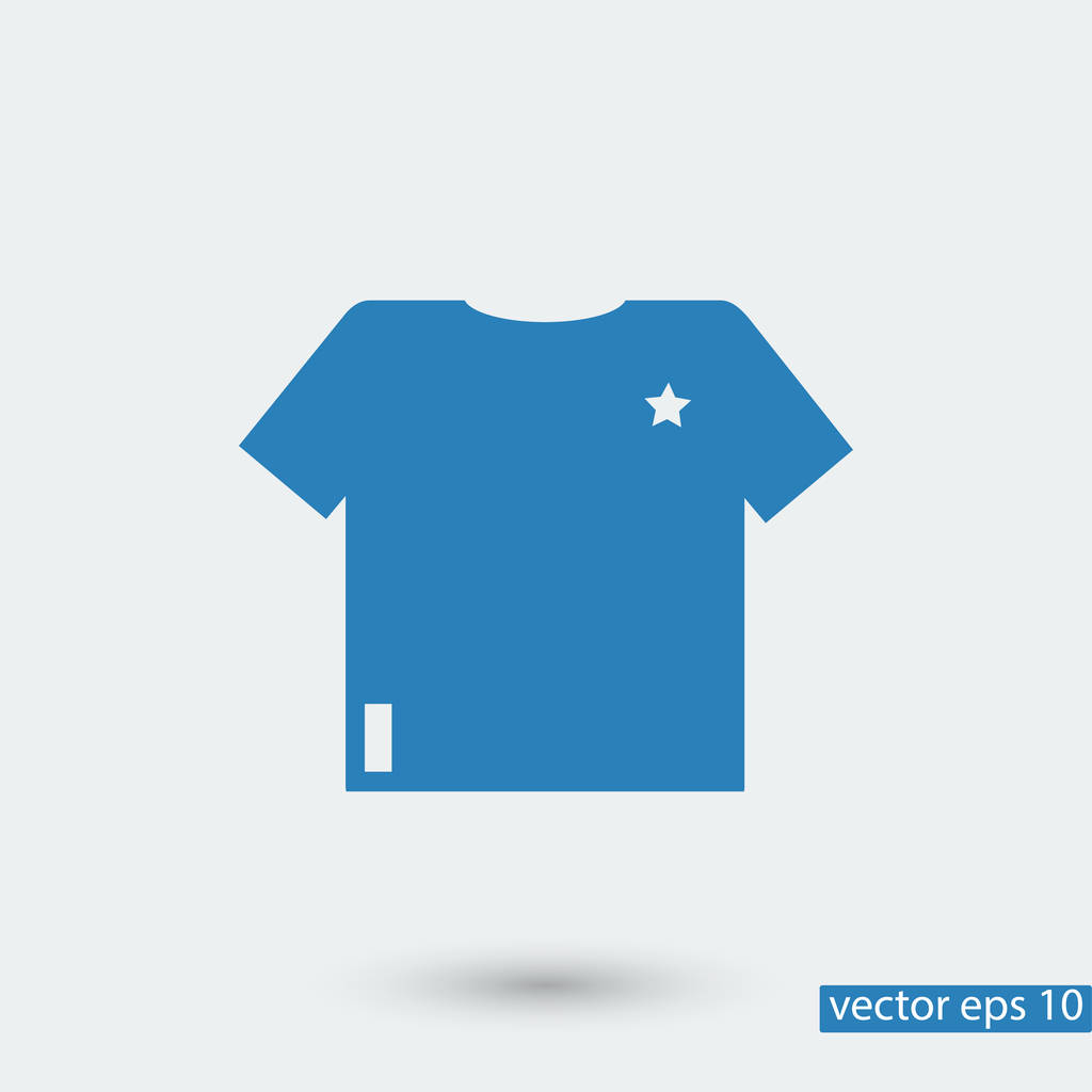 Tričko jednoduchý ikona - Vektor, obrázek