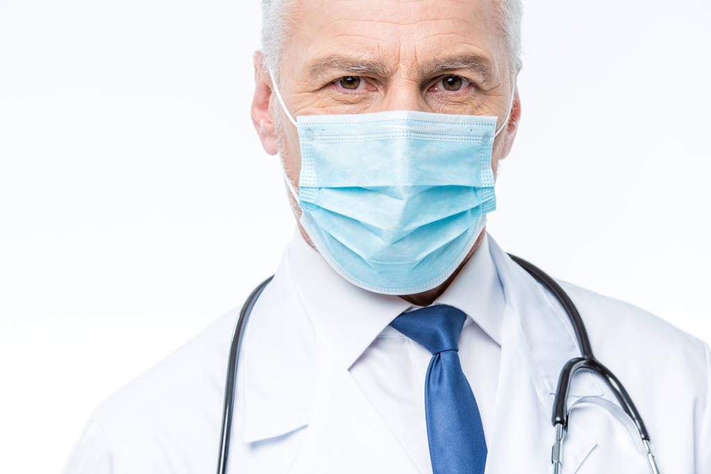 Arzt mit medizinischer Maske - Foto, Bild