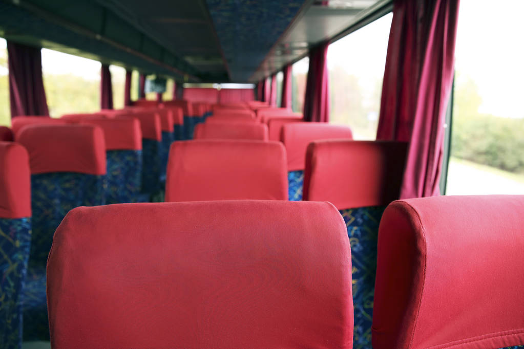 Εσωτερικό μεγάλο λεωφορείο - Φωτογραφία, εικόνα