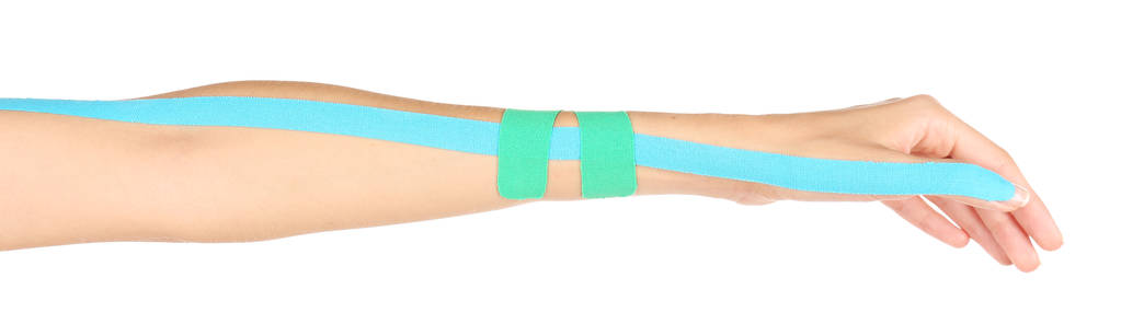 hand with physio tape - Photo, Image