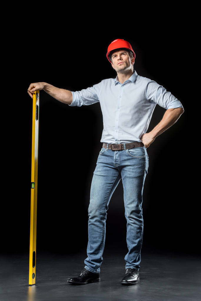 Male engineer in hard hat - Photo, Image