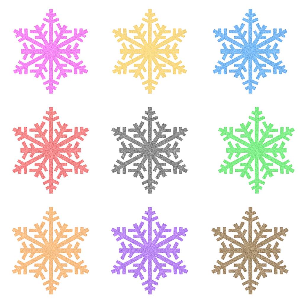  Iconos de copo de nieve coloridos
 - Foto, Imagen