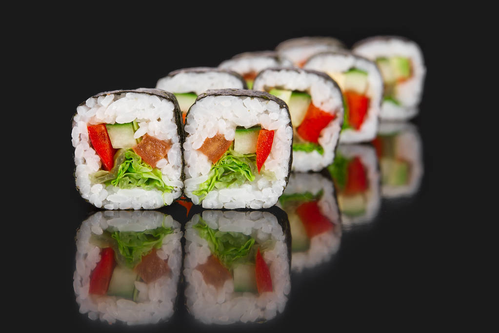 japanisches Essen. Rollgemüse - Foto, Bild