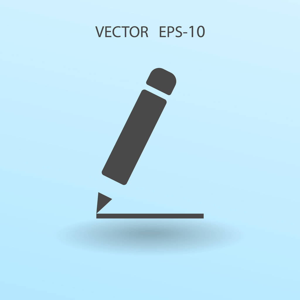 Icono plano de notas. ilustración vectorial
 - Vector, imagen