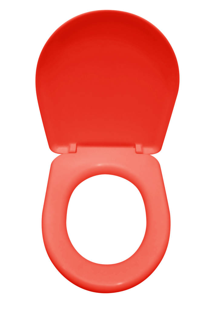Siège de toilette isolé - rouge
 - Photo, image