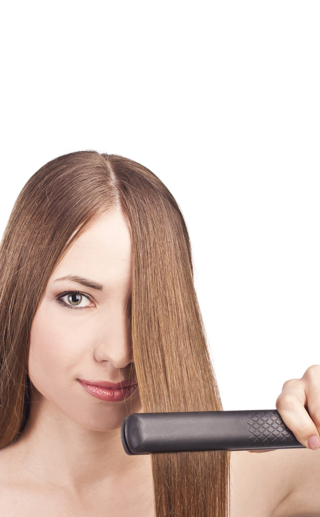 gyönyörű fiatal nő hosszú hajjal - Fotó, kép