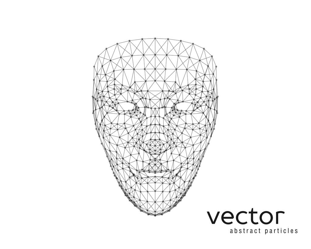 Vector εικονογράφηση του ανθρώπινου προσώπου - Διάνυσμα, εικόνα