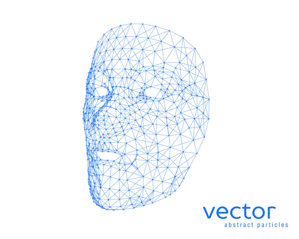 Vector illustration of human face - Vector, Image
