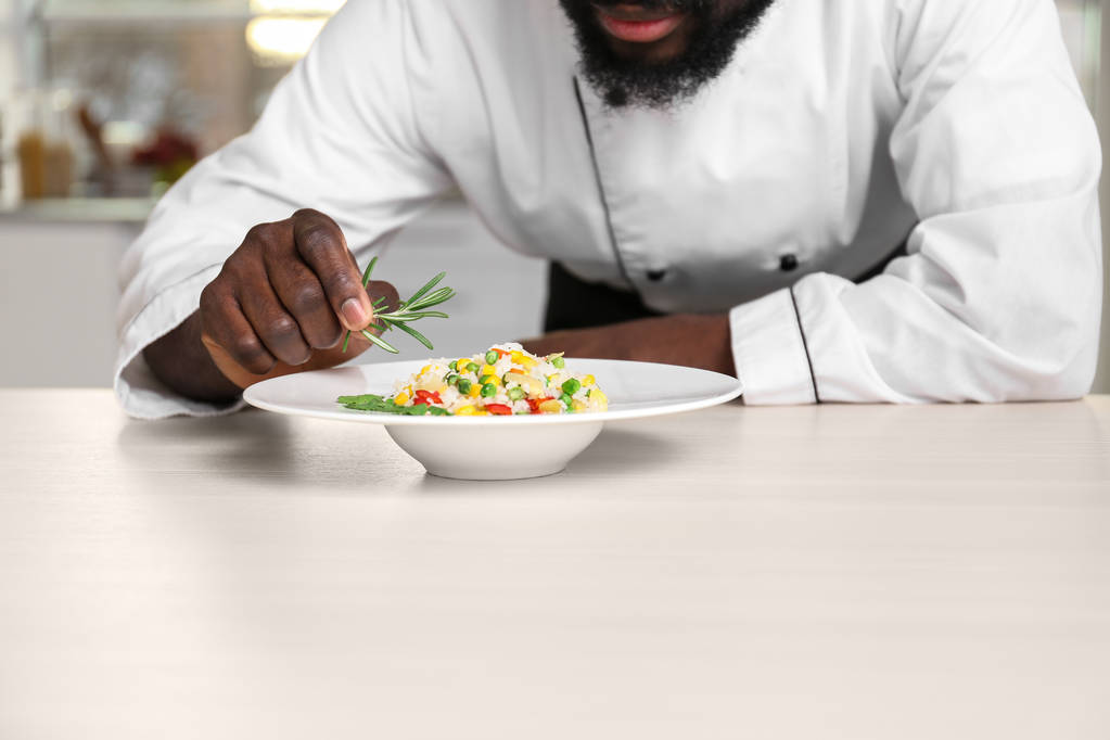 African american chef-kok   - Foto, afbeelding