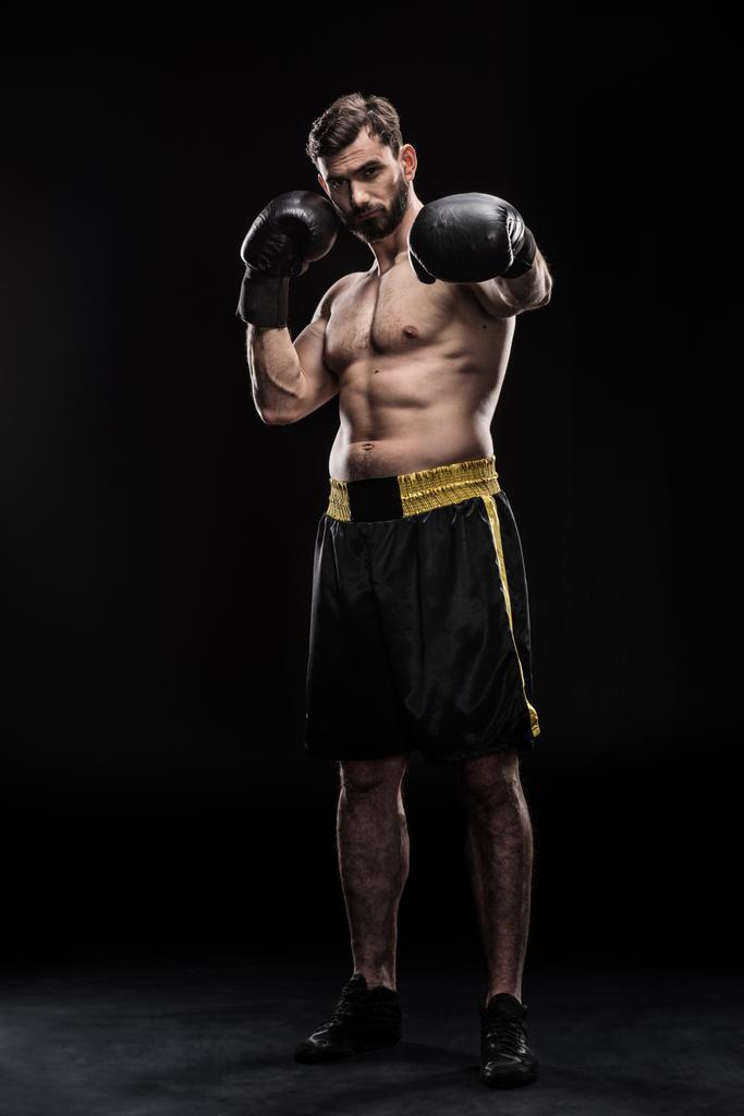 Sportsman in boxing gloves - Photo, Image