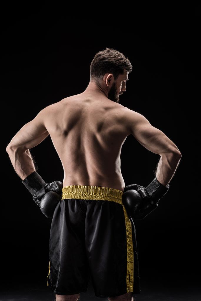 Sportsman en gants de boxe
  - Photo, image