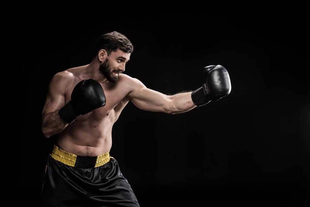 Спортсмен в боксерских перчатках
  - Фото, изображение
