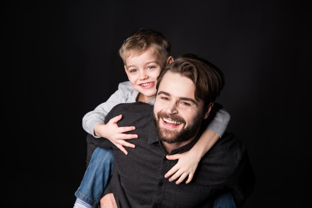 mutlu baba ile oğlu - Fotoğraf, Görsel