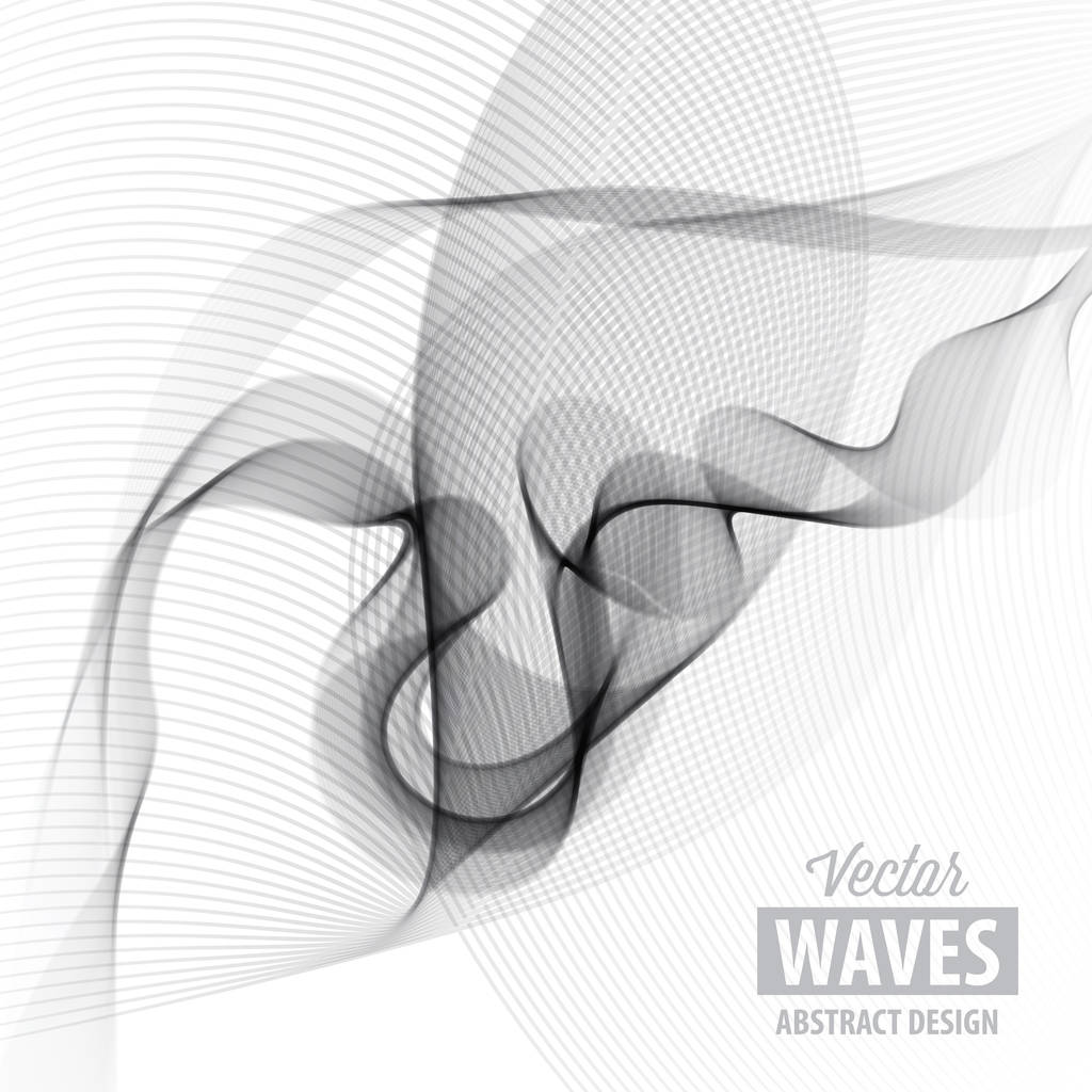 Szürke színű wave design - Vektor, kép