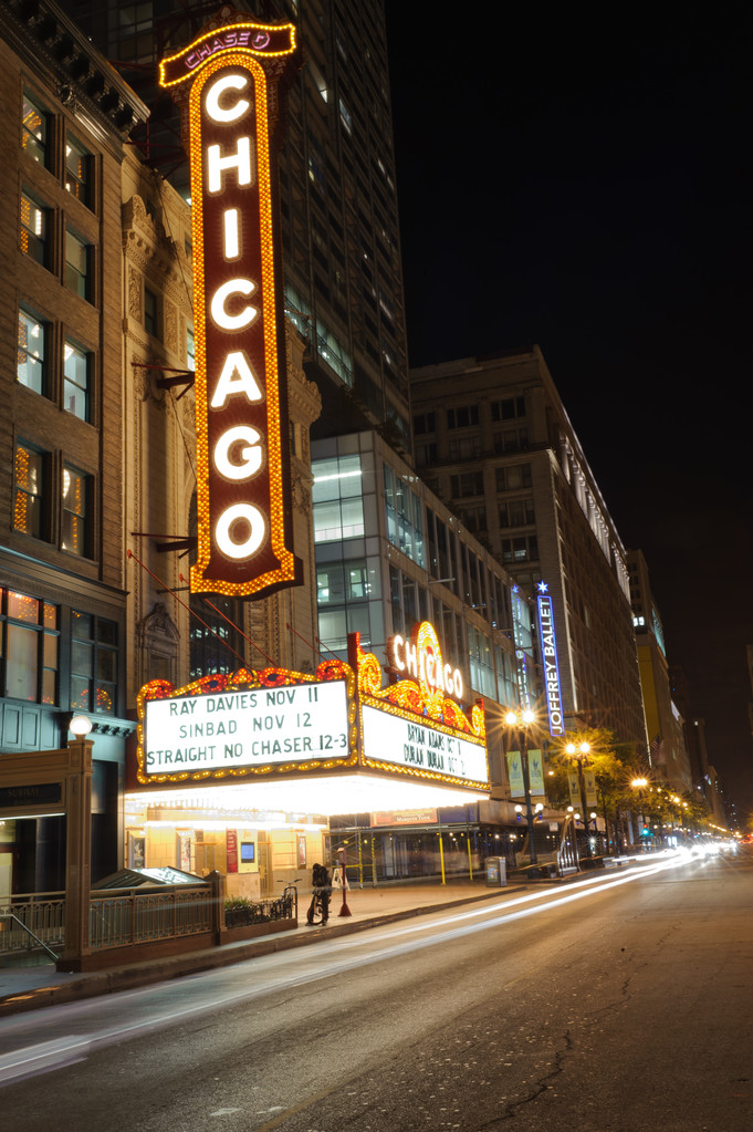 O famoso Teatro Chicago na State Street em 4 de outubro de 2011 i
 - Foto, Imagem
