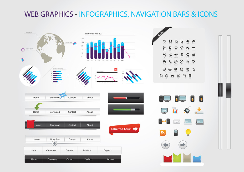 Infografías - Vector, Imagen