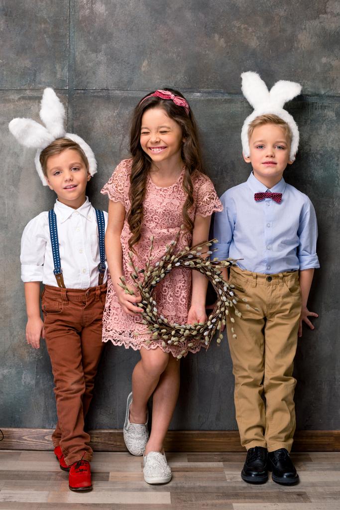 Kinderen in bunny oren - Foto, afbeelding