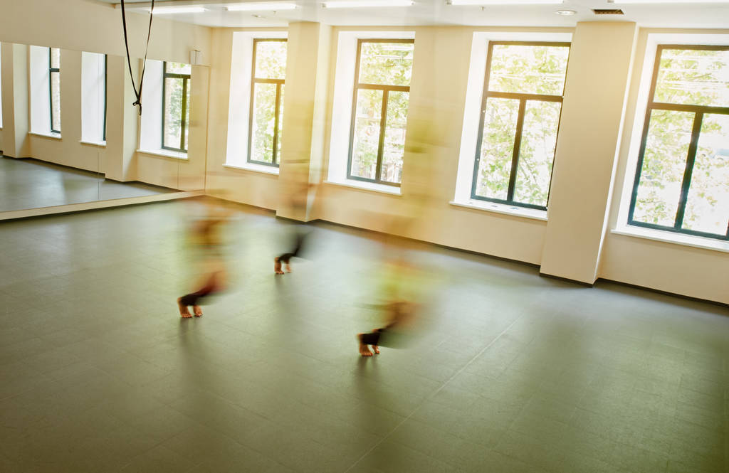 antigravity yoga hammocks. training in motion - Photo, Image