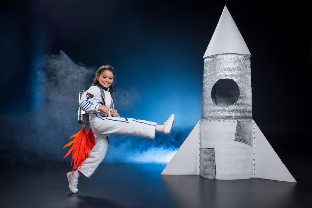 Girl in astronaut costume - Photo, Image