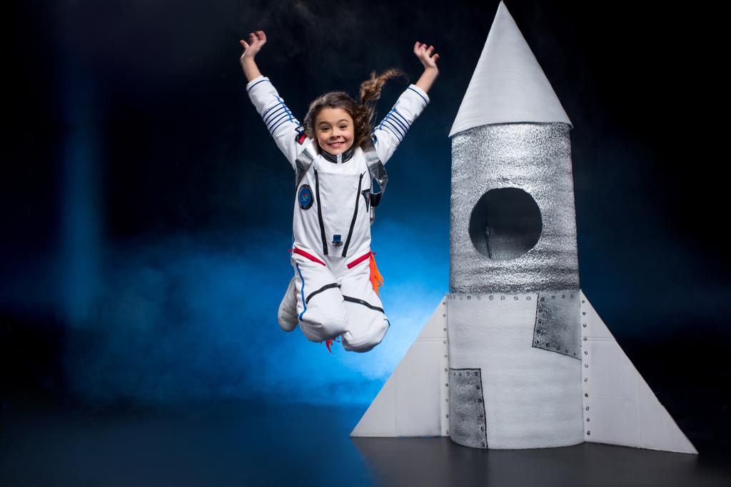 Űrhajós jelmez lány - Fotó, kép