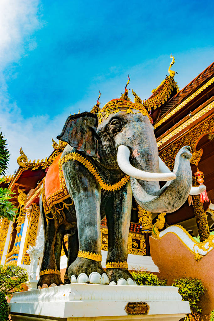 Buddhistický chrám Chiang Mai, Thajsko - Fotografie, Obrázek