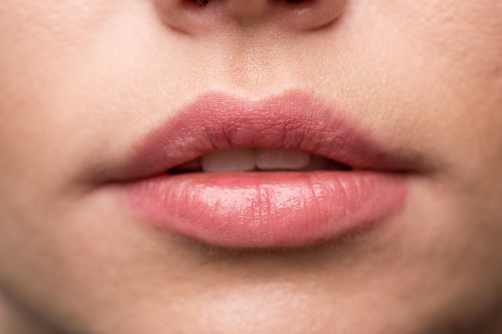 Doğal pembe dudakları - Fotoğraf, Görsel