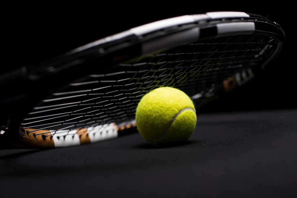 Tenis top ve raket    - Fotoğraf, Görsel