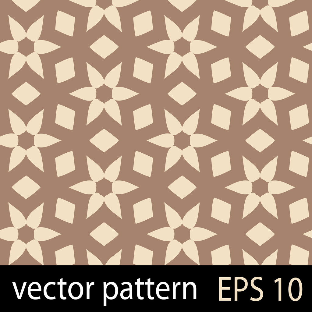 シームレスな茶色の幾何学的図形パターンのスクラップ ブック紙セット - ベクター画像