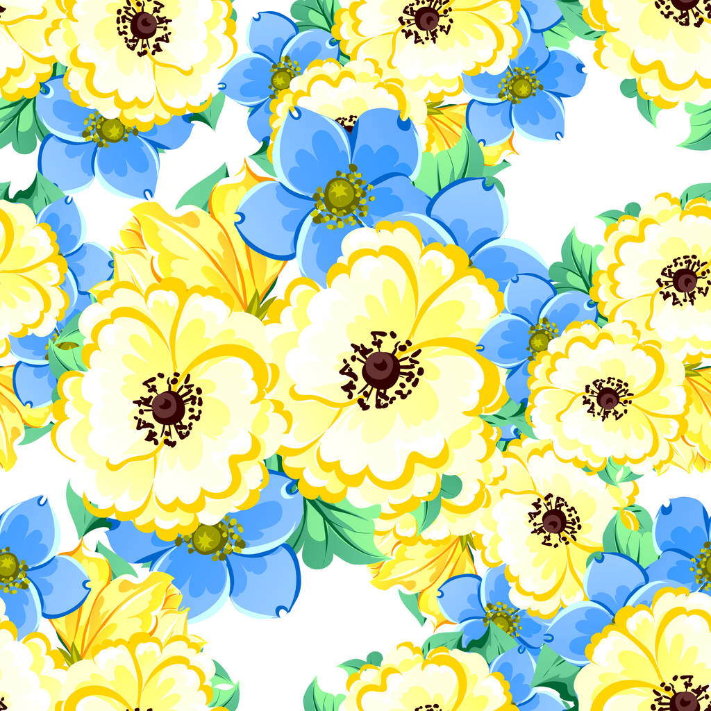 μοτίβο με floral στοιχεία - Διάνυσμα, εικόνα