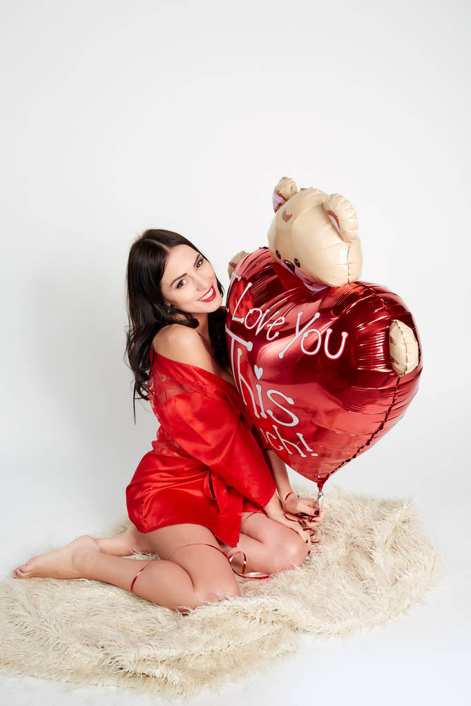 Amor y San Valentín mujer - Foto, imagen